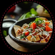  Halal chicken/beef | King Trumpet | Maitake | garlic sauce