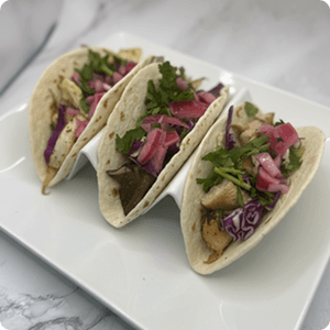 Truffle fries with Lion’s Mane and Heat N Honey.