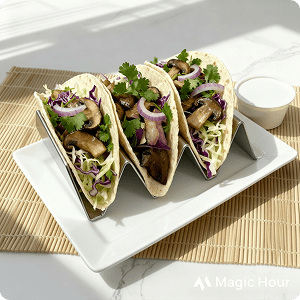 Truffle fries with Lion’s Mane and Heat N Honey.